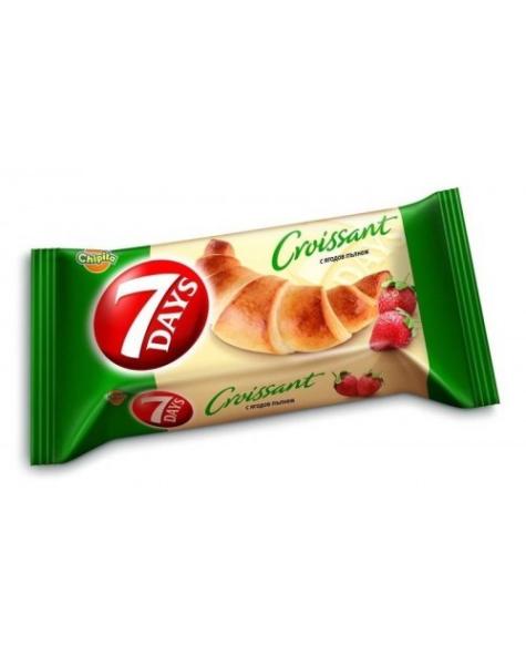 7 DAYS MAX Croissant capsuni vanilie 80G